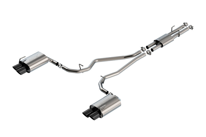 Borla Explorer ST ATAK Cat-Back Exhaust - Black Chrome Tips (2020-2026)