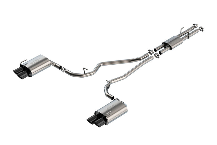 Borla Explorer ST ATAK Cat-Back Exhaust - Black Chrome Tips (2020-2026)