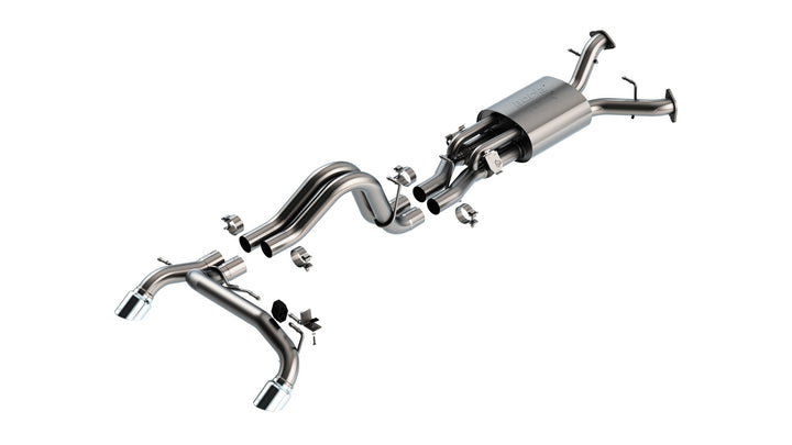 Borla Bronco Raptor ATAK Cat-Back Exhaust System - Polished Tips (2022-2024)