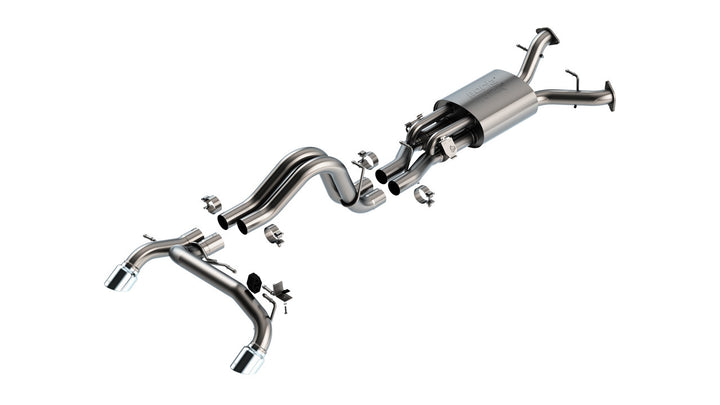 Borla Bronco Raptor ATAK Cat-Back Exhaust System - Polished Tips (2022-2024)