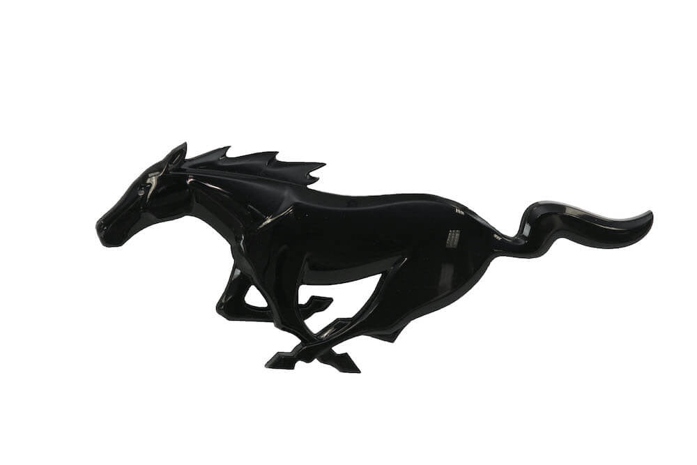 Ford Black Running Pony Grille Emblem Mustang (2015-2023)