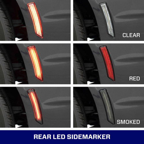 Form Lighting Mustang LED Sidemarkers - Smoked (2024-2026)