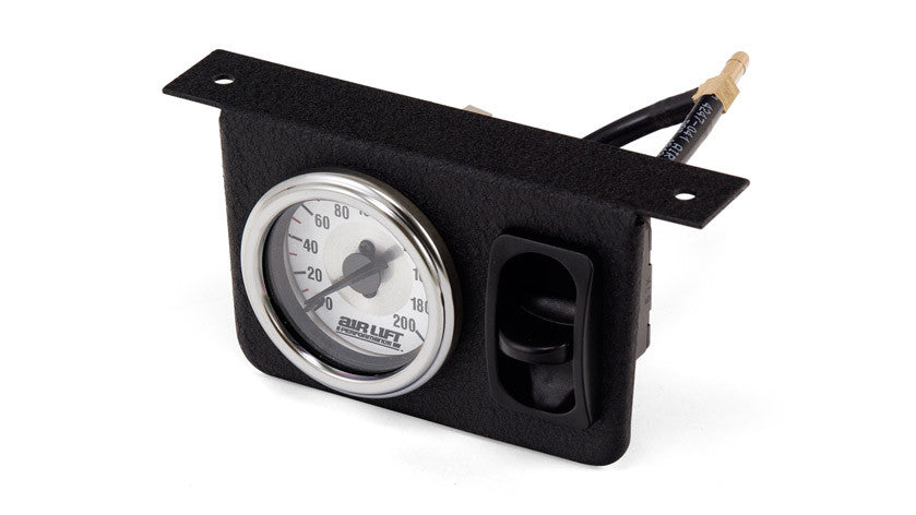 Single Needle Gauge Panel with one paddle switch - 200 PSI - 26161