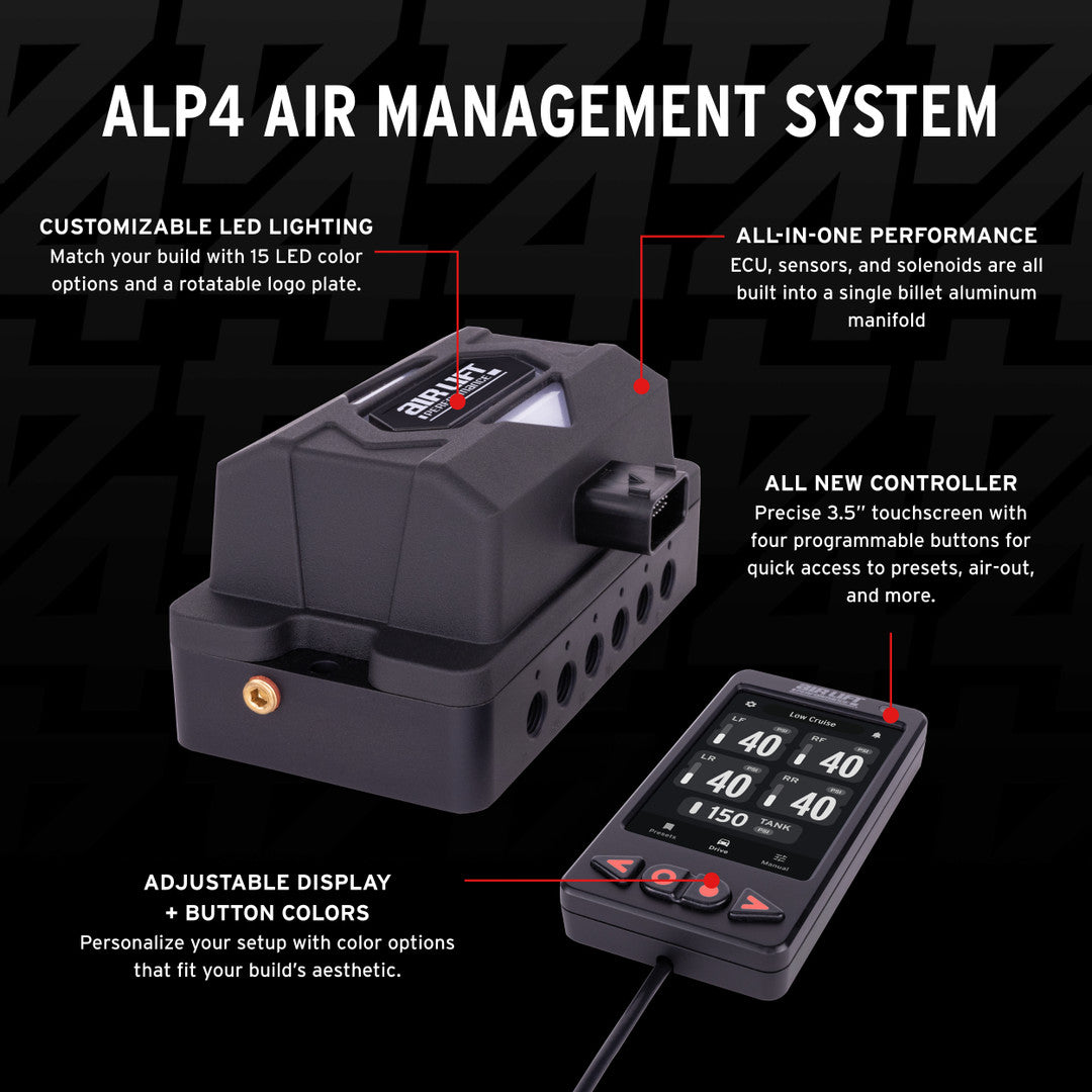 ALP4 Air Management, 3/8" Air Line (No Tank, No Compressor) - 27485