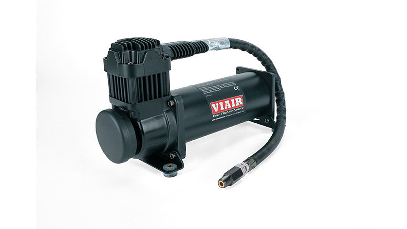 2.5 Gal. Polished Tank w/ Viair 444c black compressor, 1/4" & 3/8" fittings & tank mounting hardware - 27805