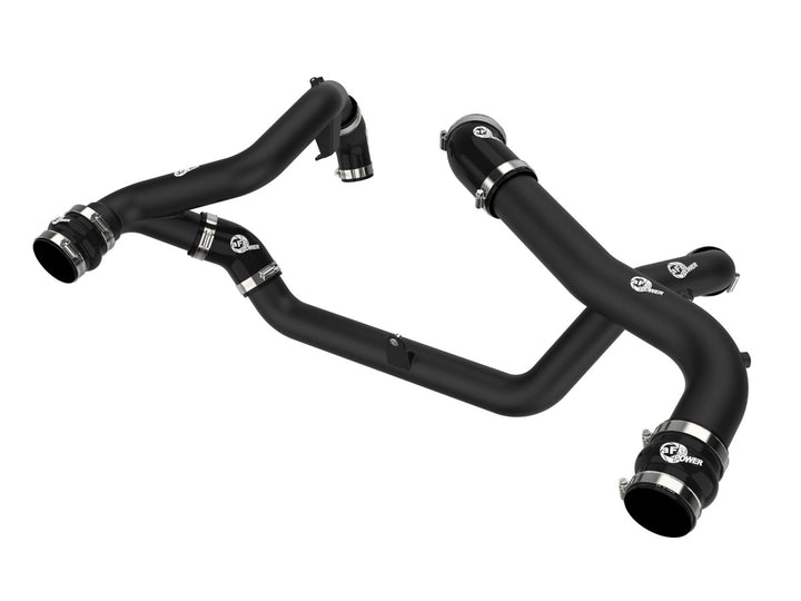 aFe Explorer 3.0L BladeRunner Aluminum Hot and Cold Charge Pipe Kit - Black (2022-2023)
