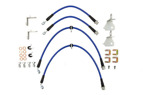 Steeda Mustang Stainless Braided Hose Front & Rear Brake Lines (2005-2014)