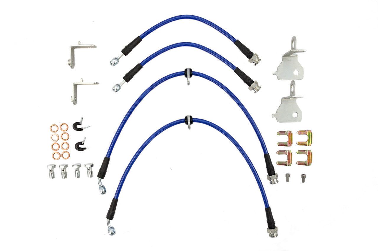 Steeda Mustang Stainless Braided Hose Front & Rear Brake Lines (2005-2014)