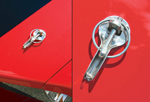 Steeda Slide Style Captive Mustang Hood Pins (1979-2023)