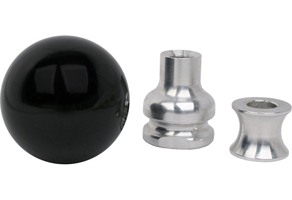 Steeda Mustang Black Cue Ball Shift Knob w/ Collar (1979-2010)