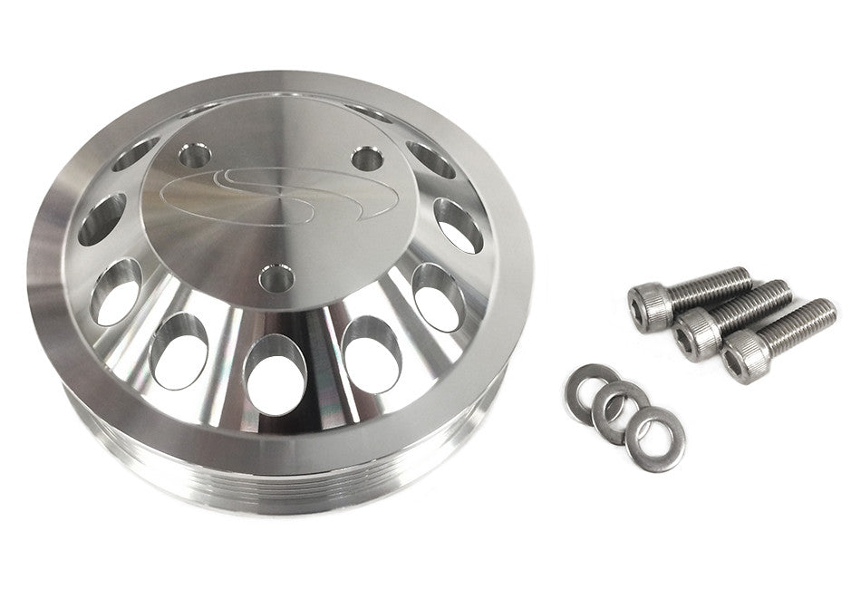 Steeda Mustang GT/GT350 Billet 3 Bolt Water Pump Pulley 5.0L/5.2L (2011-2026)