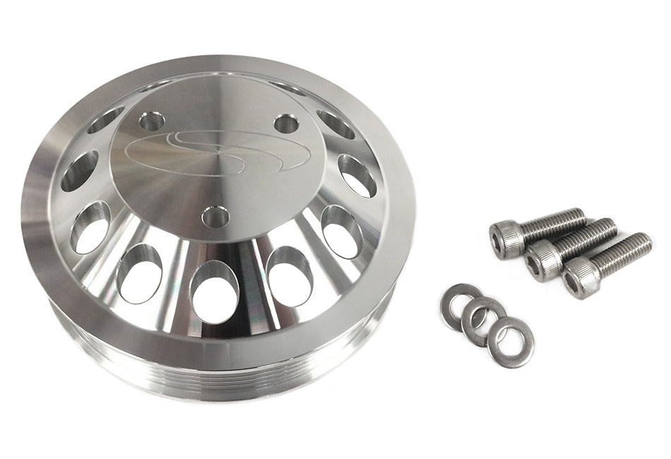 Steeda Mustang GT/GT350 Billet 3 Bolt Water Pump Pulley 5.0L/5.2L (2011-2026)