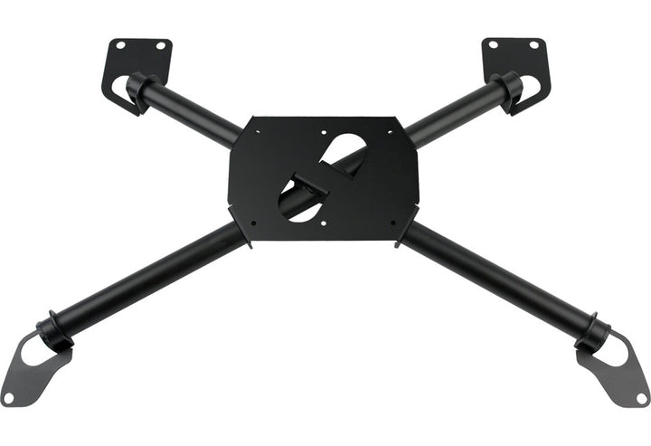 Steeda Mustang Rear Seat Chassis X-Brace - Black/No Plate (2005-2014)