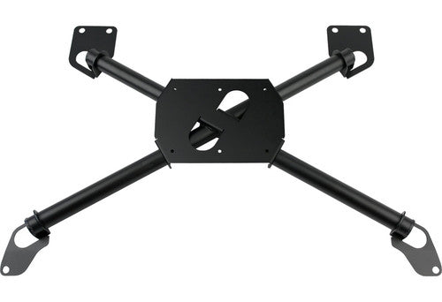 Steeda Mustang Rear Seat Chassis X-Brace - Black/No Plate (2005-2014)