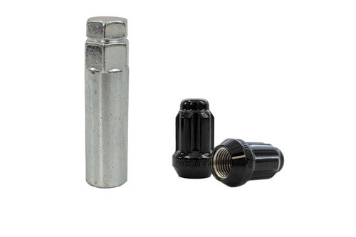 Steeda Mustang Splined Small Diameter Lug Nut Kit - Black (2015-2023)