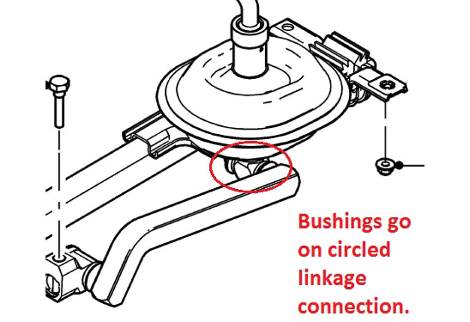 Steeda Mustang Replacement Shifter Linkage Bushings (2005-2010)
