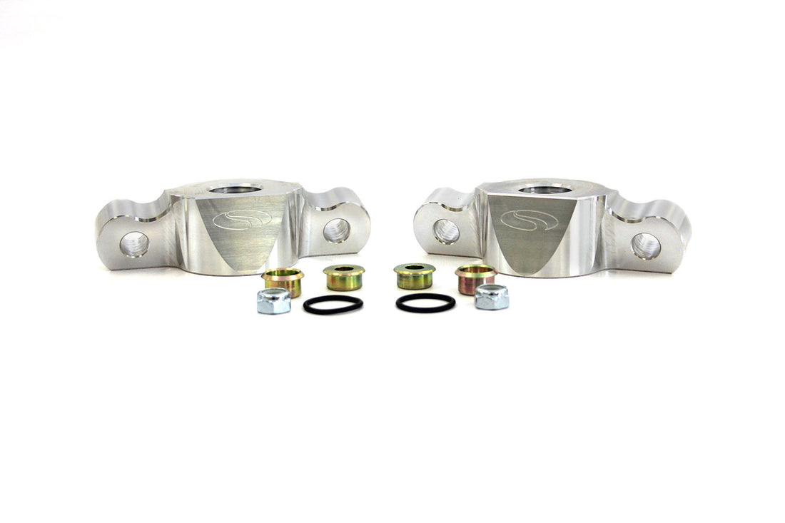 Steeda HARDCORE Mustang Billet Rear Shock Mount - 12mm Adjustable Pro Action Rear Shocks All (2015-2026)
