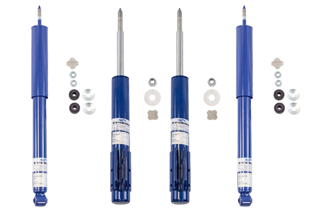 Steeda Mustang Pro-Action Front Strut and Rear Shock Kit - Adjustable (1987-2004)