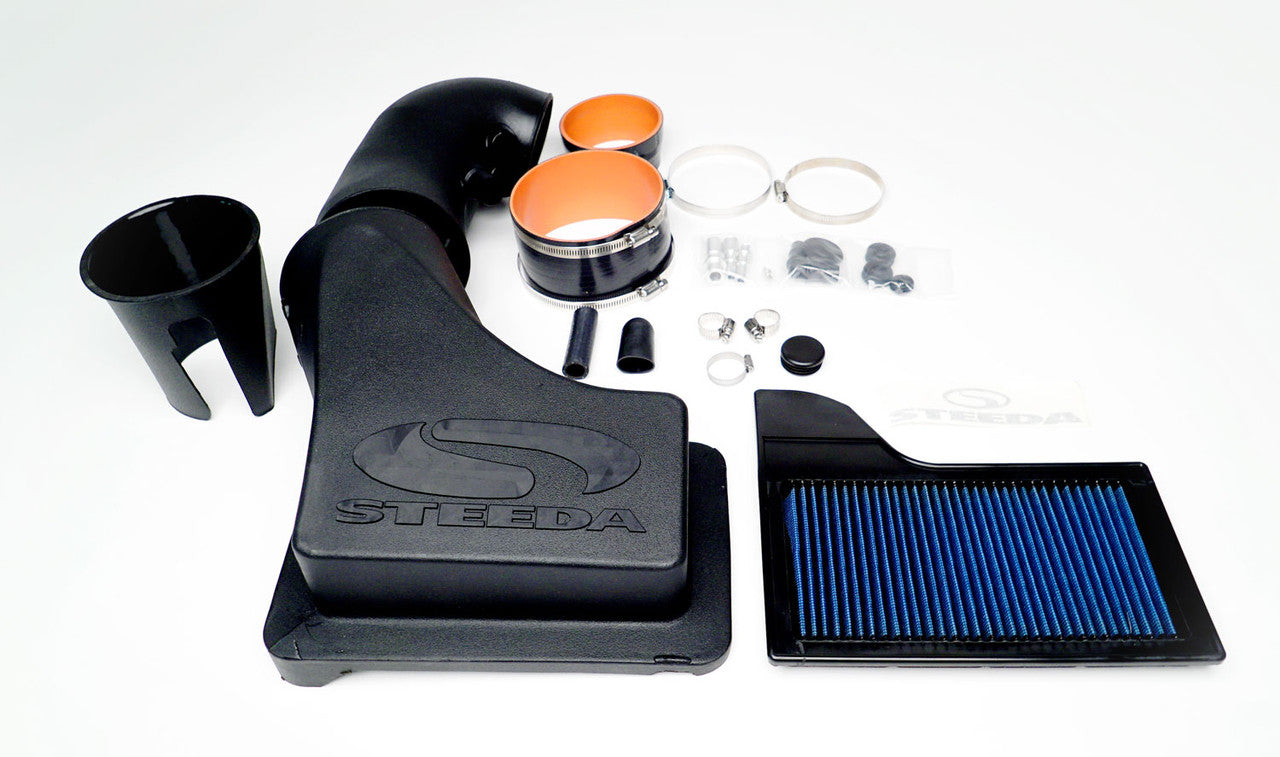 Steeda HARDCORE Mustang GT MaxFlow Closed Cold Air Intake Power Pack - BDX (2018-2020)