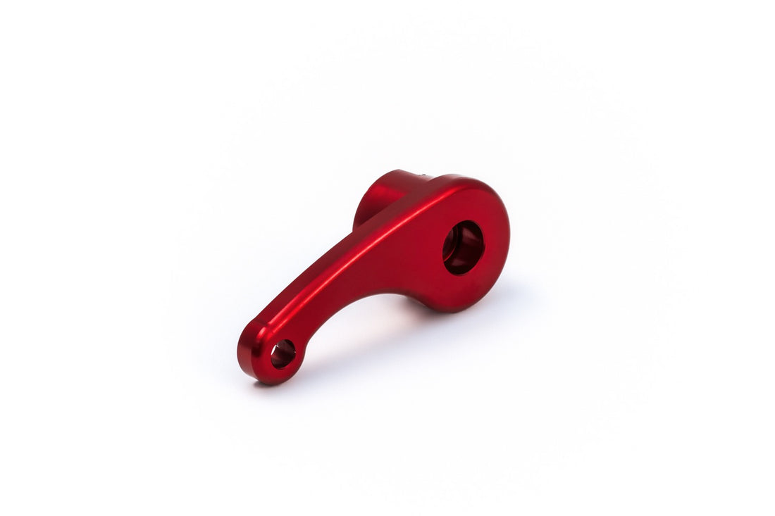Steeda S550 Mustang Red Anodized Billet Aluminum Interior Hood Latch Release Lever All (2015-2023)