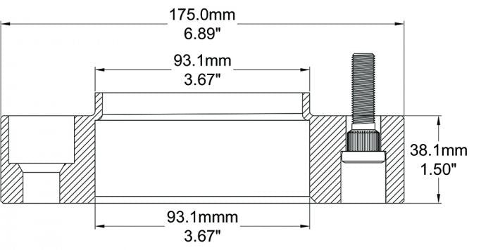 Ford Bronco/Ranger 1.50" Hubcentric Billet Aluminum Wheel Spacer - Single (2019-2023)