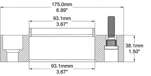 Ford Bronco/Ranger 1.50" Hubcentric Billet Aluminum Wheel Spacer - Single (2019-2023)