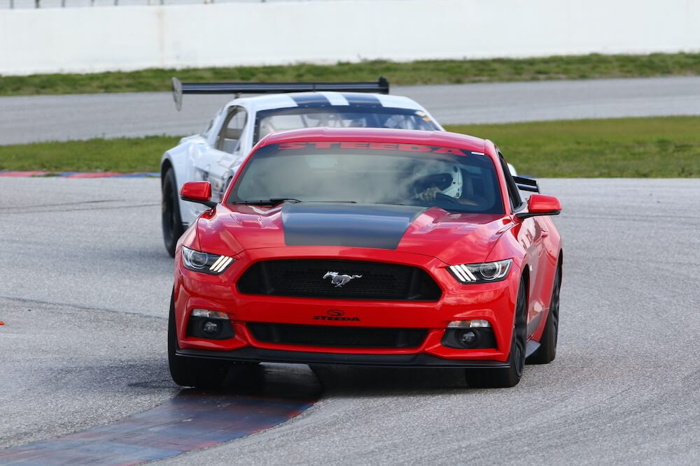 Steeda HARDCORE Mustang Billet Rear Shock Mount - 12mm Adjustable Pro Action Rear Shocks All (2015-2026)