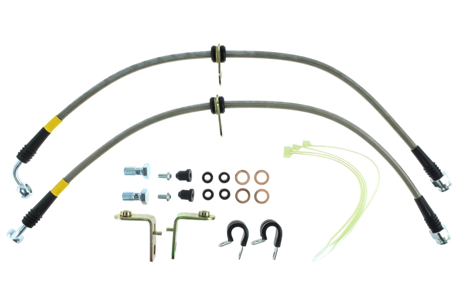 StopTech Mustang GT/GT500 Stainless Steel Front Brake Lines (2005-2014)