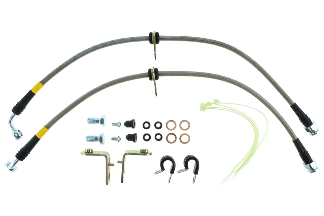 StopTech Mustang GT/GT500 Stainless Steel Front Brake Lines (2005-2014)