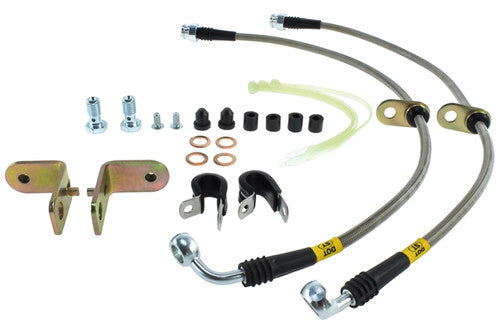 StopTech Mustang GT/GT500 Stainless Steel Front Brake Lines (2005-2014)