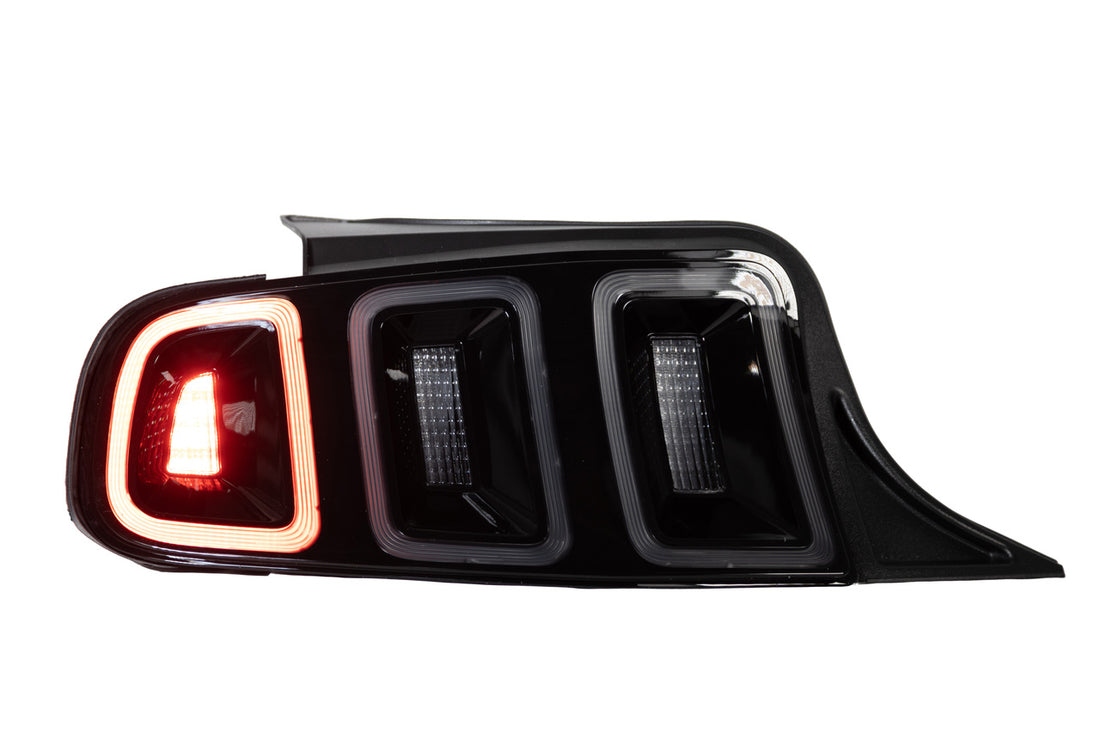 Winjet Mustang Euro Style Clear Tail Lights (2011-2014)