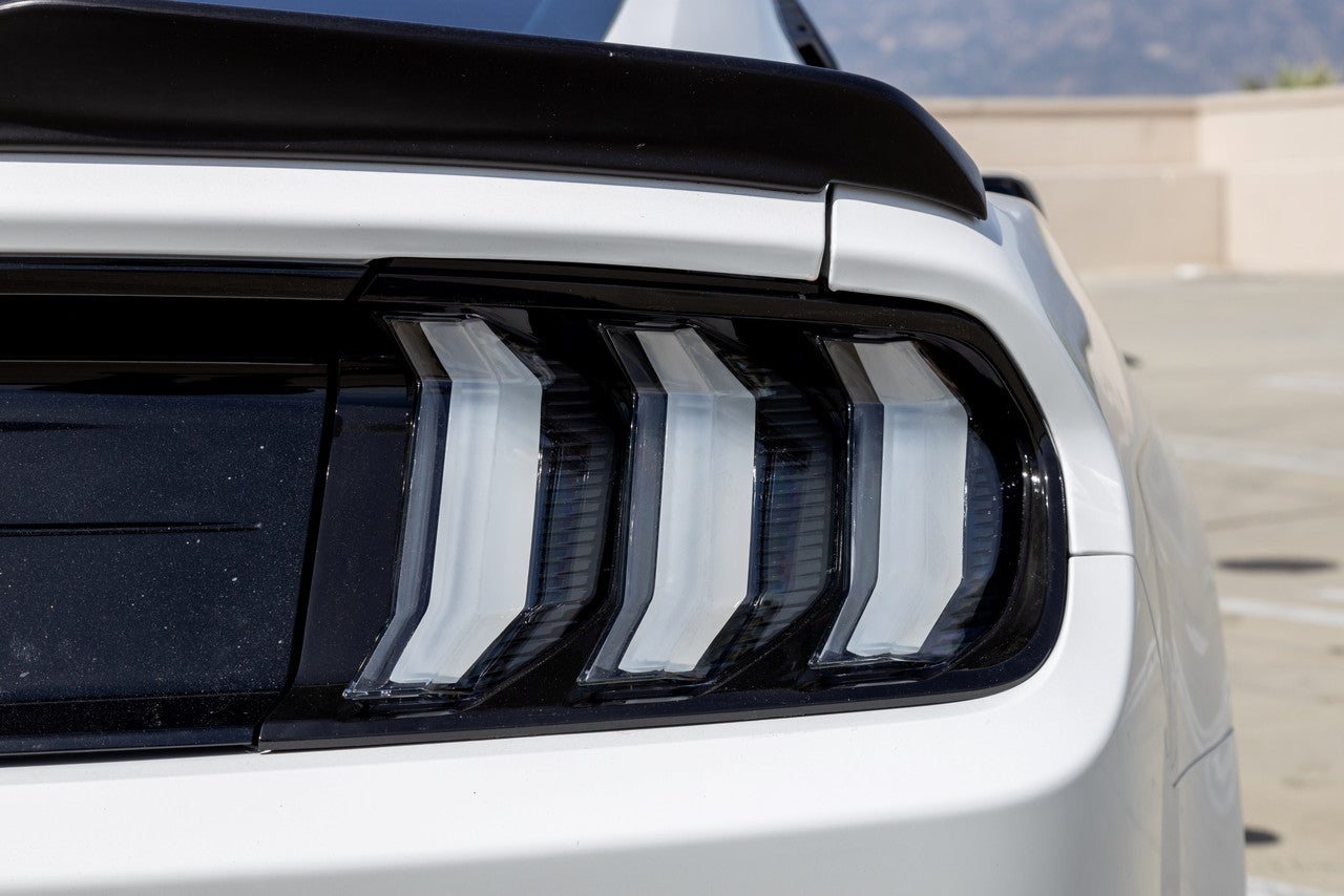 Winjet Mustang Euro Style Clear Tail Lights - 2018 Style (2015-2023)
