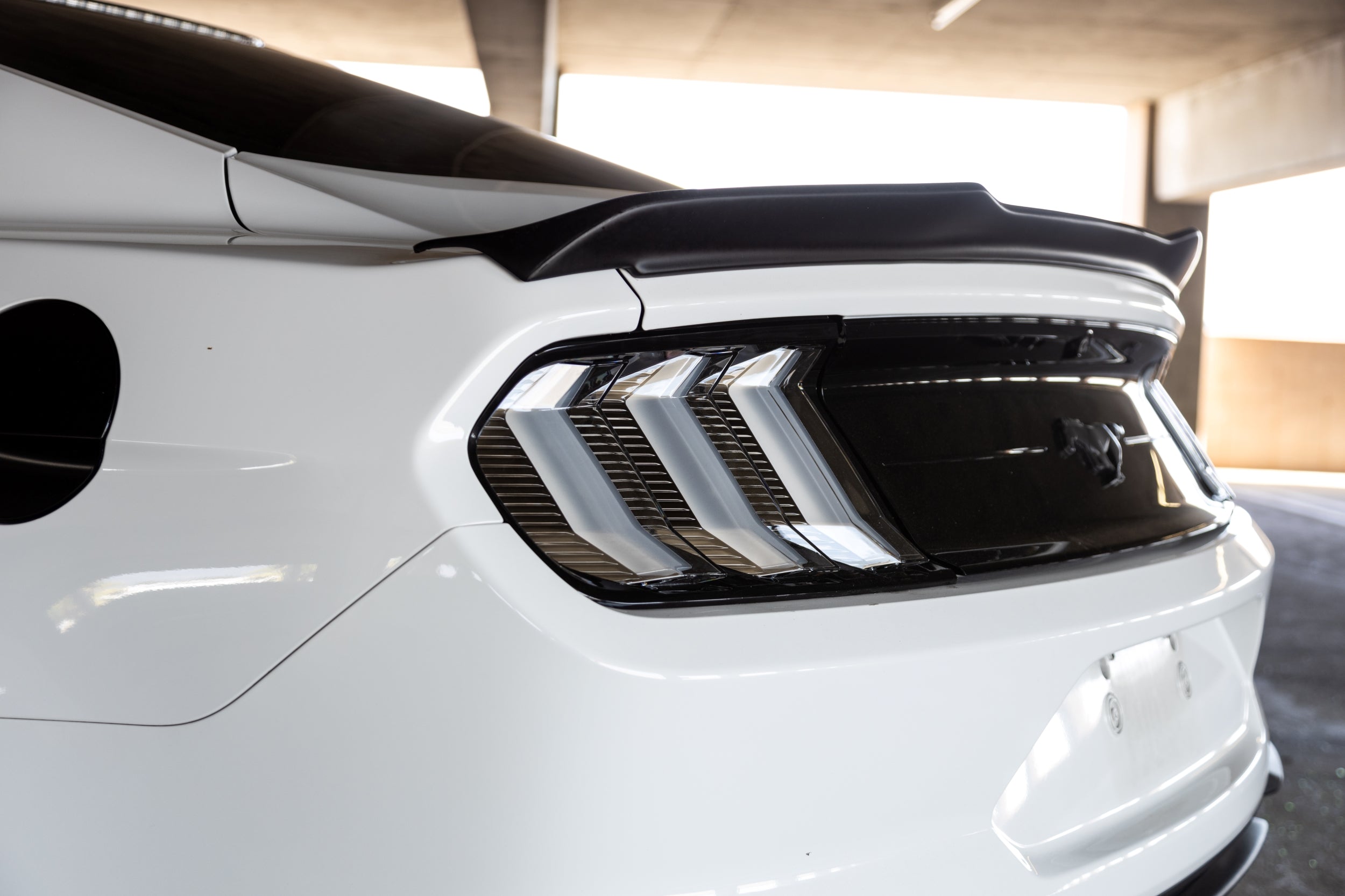 Winjet Mustang Euro Style Clear Tail Lights - 2018 Style (2015-2023)
