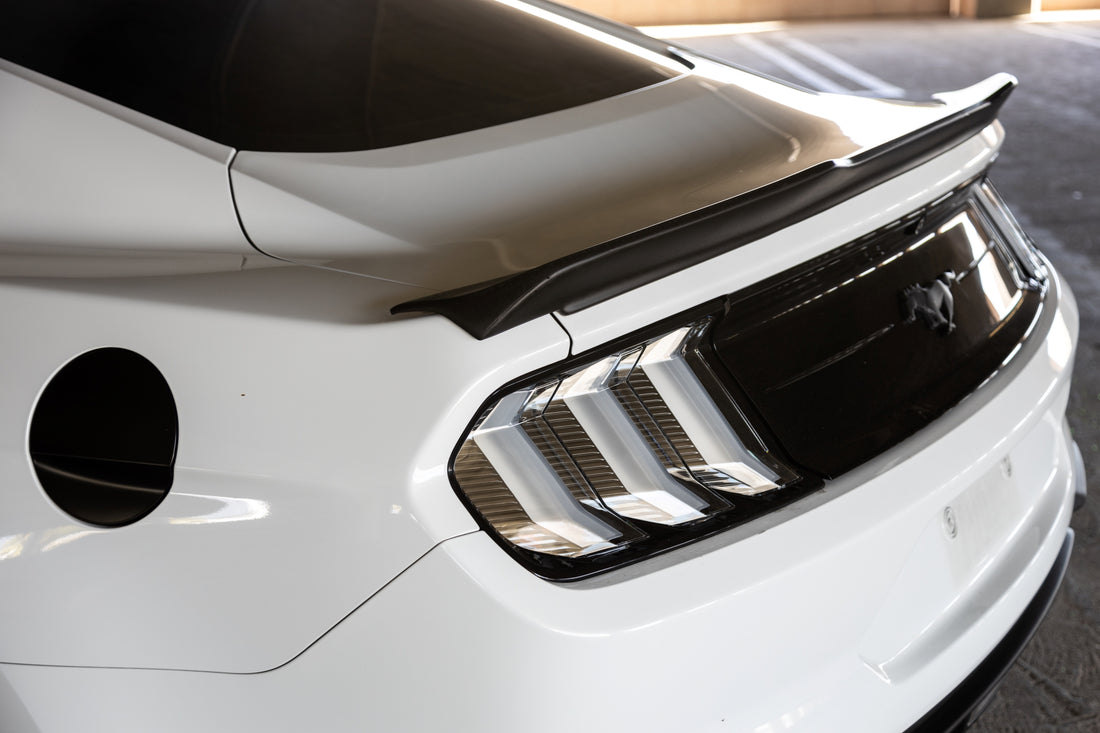 Winjet Mustang Euro Style Clear Tail Lights - 2018 Style (2015-2023)