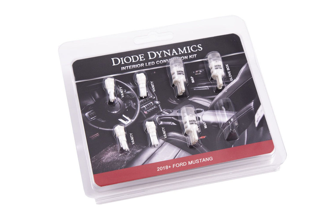 Diode Dynamics Mustang Stage 1 Interior LED Light Kit - Cool White (2018-2023)