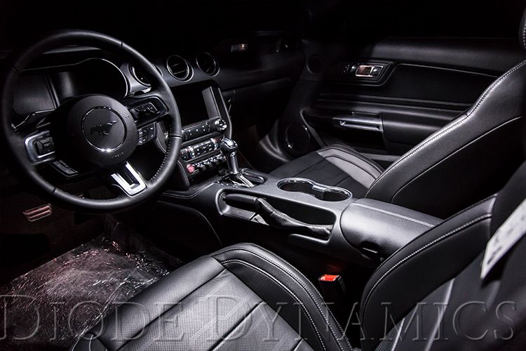 Diode Dynamics Mustang Stage 1 Interior LED Light Kit - Cool White (2018-2023)