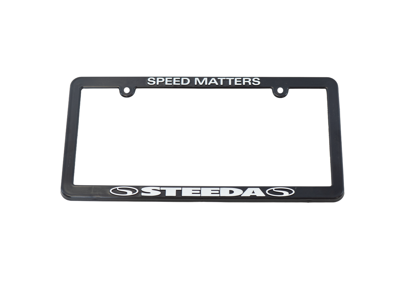 Steeda Black License Plate Tag Frame