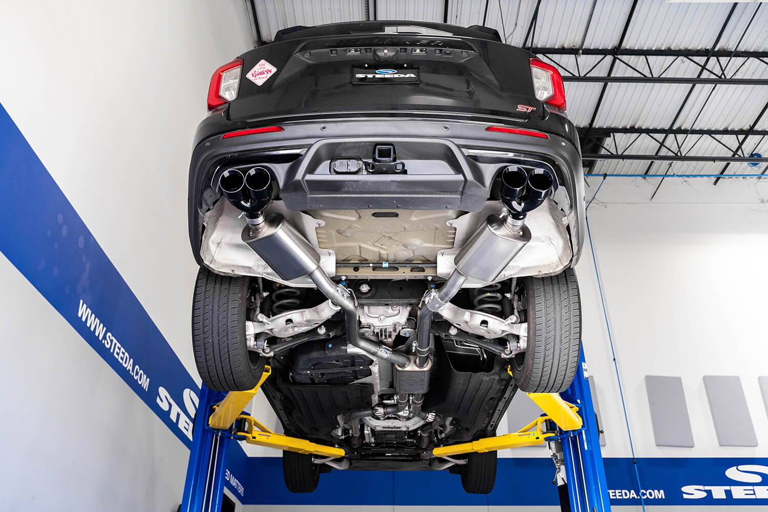 Thermal R&D Explorer ST 3" Cat-Back Exhaust System w/ Front Pipes - Black Coated Tips (2020-2026)