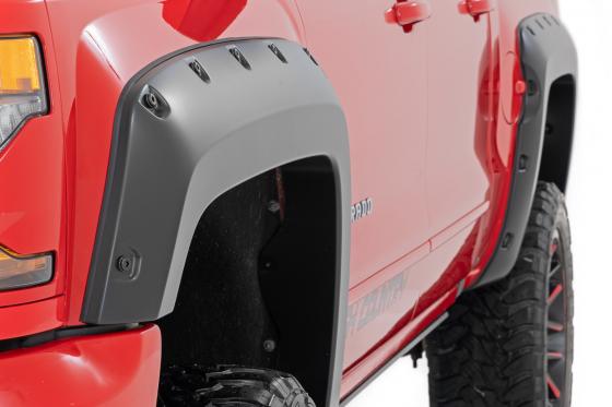 
                  
                    Pocket Fender Flares 6 Foot 7 Inch & 8 Foot Bed Chevy Silverado 1500 (2014-2018)/2500HD Rough Country
                  
                