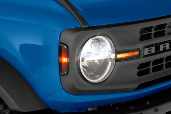 GTS Bronco Front Daytime Running Light Cover Kit - 4 Piece - Smoke (2019-2024)