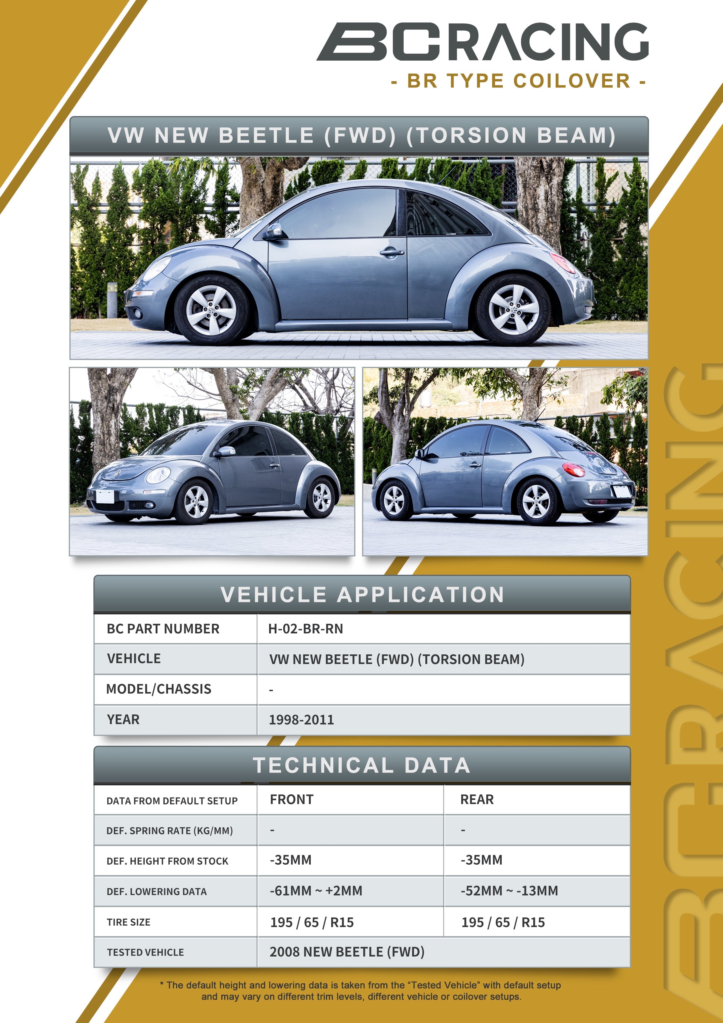 99.5-05 Volkswagen Golf (MK4) / 99-04 Volkswagen Jetta (MK4) / 98-10 Volkswagen New Beetle