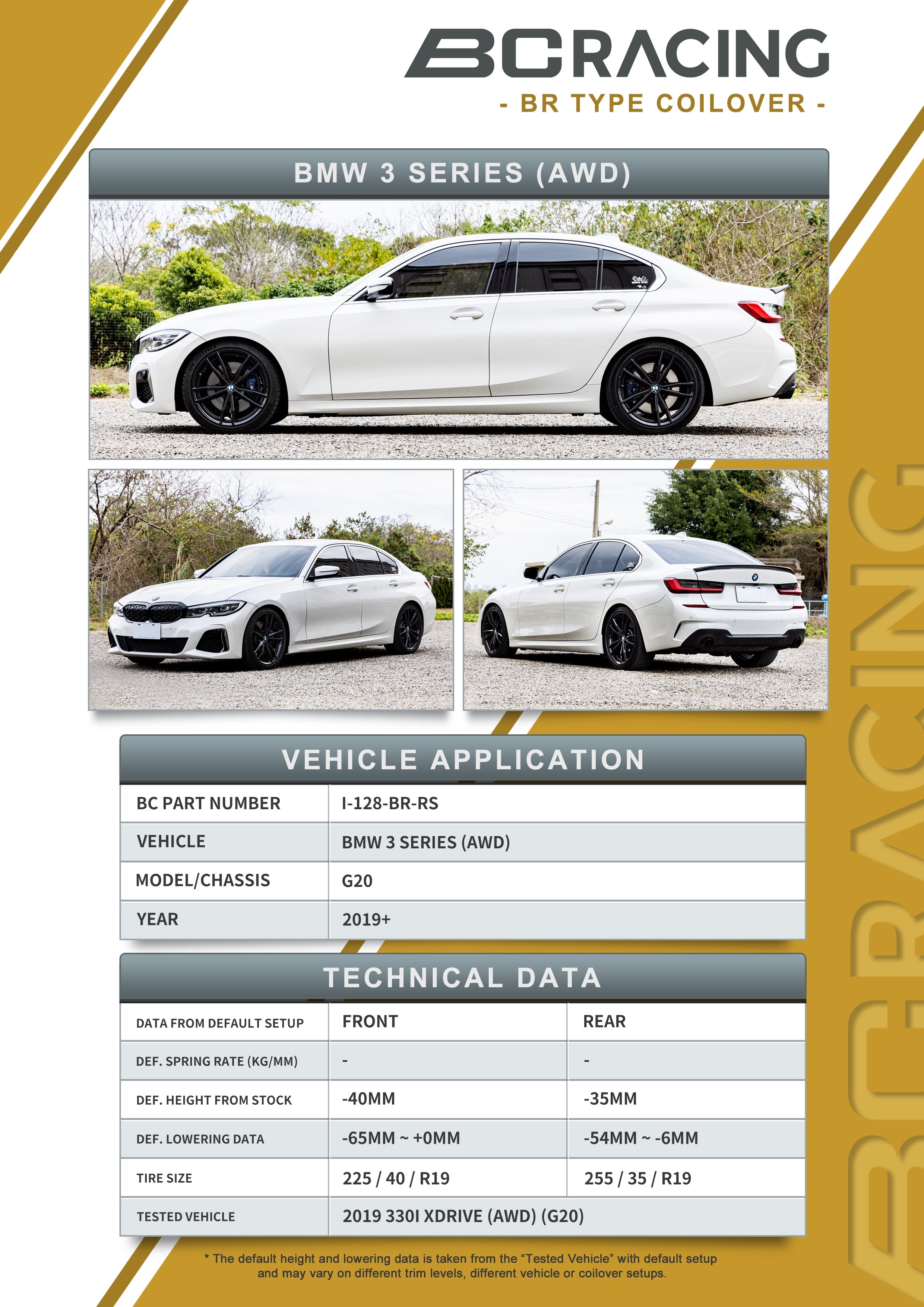 19-25 BMW 3-Series G20 (AWD) (NON-M3)