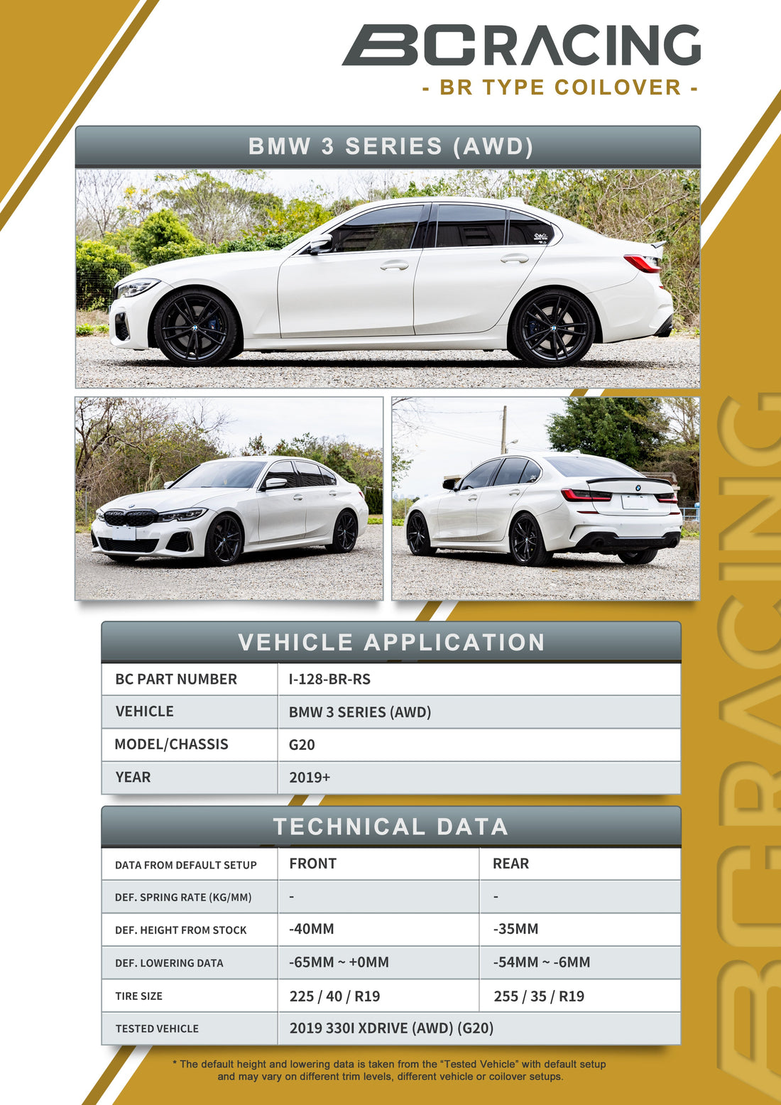 19-25 BMW 3-Series G20 (AWD) (NON-M3)
