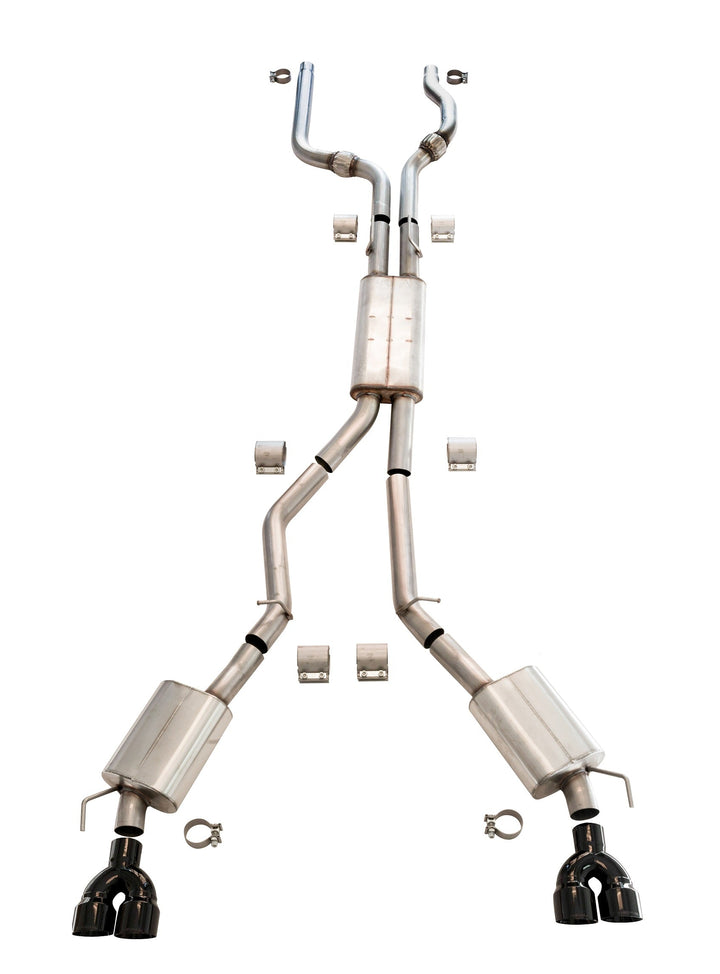 Thermal R&D Explorer ST 3" Cat-Back Exhaust System w/ Front Pipes - Black Coated Tips (2020-2026)