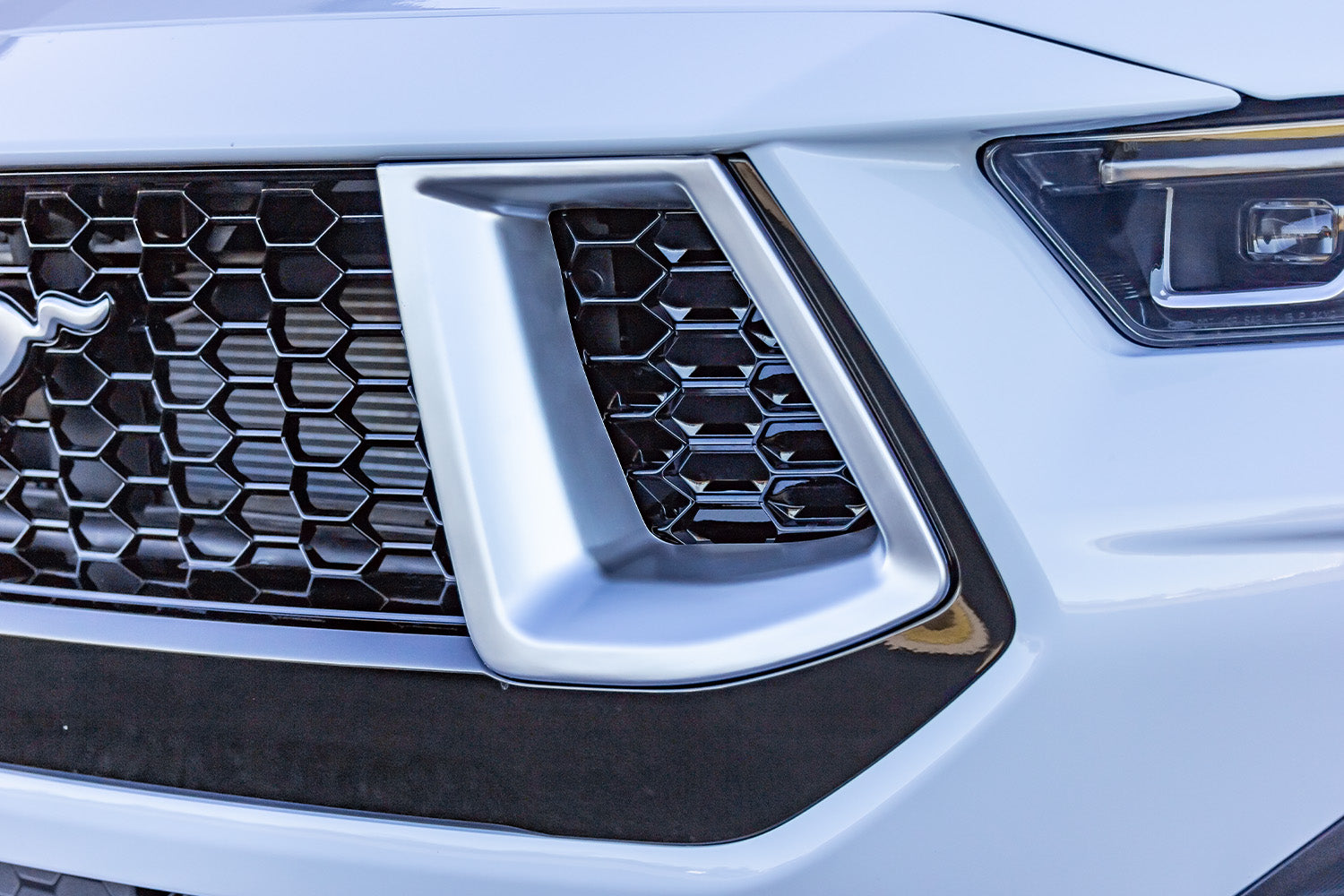 Steeda Mustang GT Silver Grille Overlays (2024-2026)