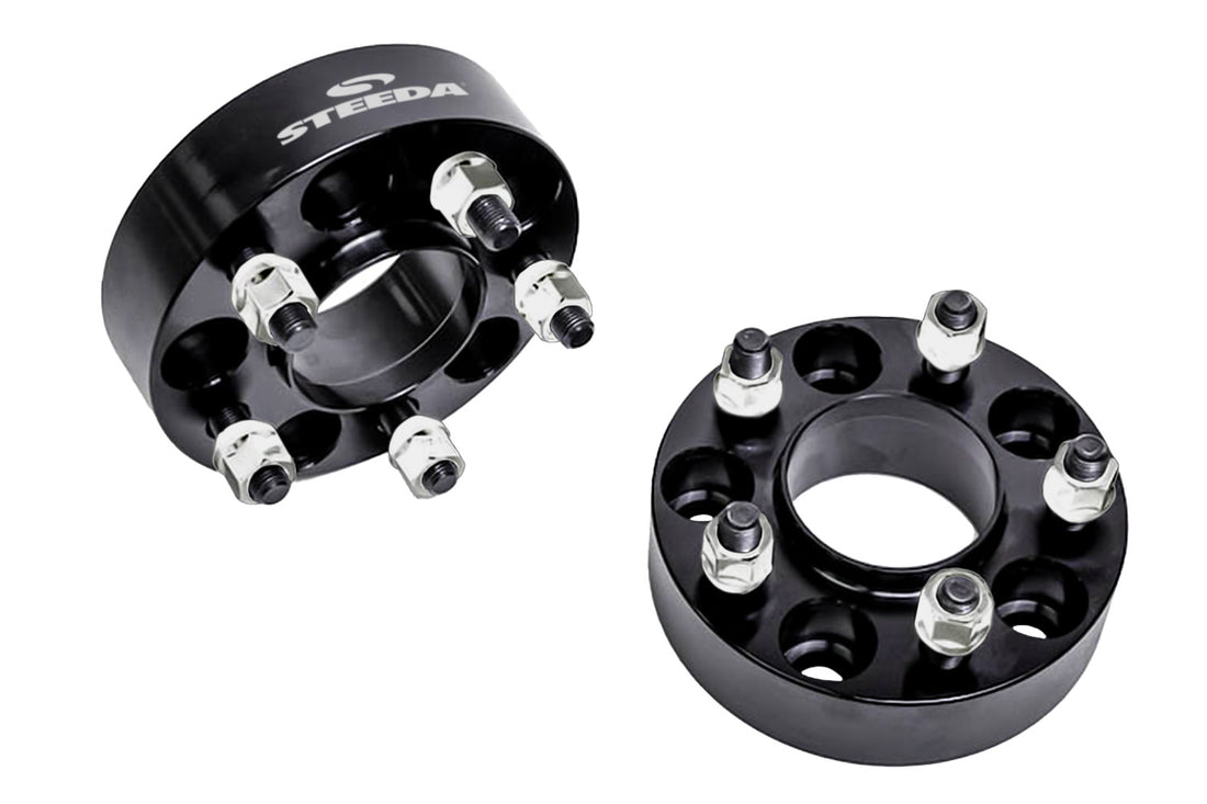 Steeda Mustang/Explorer 1.25" Hubcentric Billet Aluminum Wheel Spacer - Pair (2015-2026)