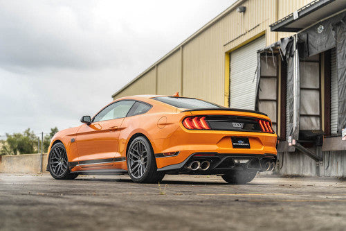 Steeda Mustang Trident Gloss Titanium Staggered Street Wheel Package - 19x10/11 (2005-2026)
