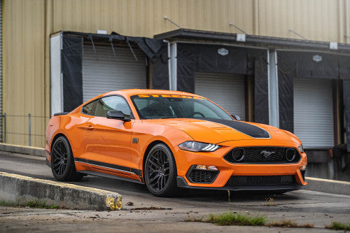 Steeda Mustang Trident Satin Black Staggered Street Wheel Package - 19x10/11 (2005-2026)