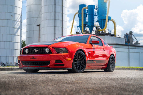 Steeda Mustang Trident Satin Black Square Wheel Package - 19x10 (2005-2026)