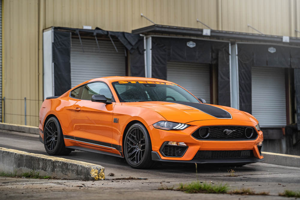 Steeda Mustang Trident Satin Black Square HPDE Wheel Package - 19x11 (2005-2026)